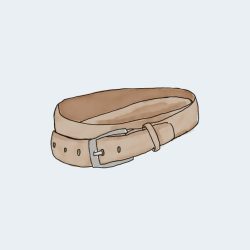 Leather belt