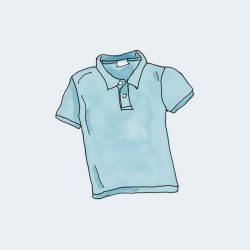 Sky blue polo